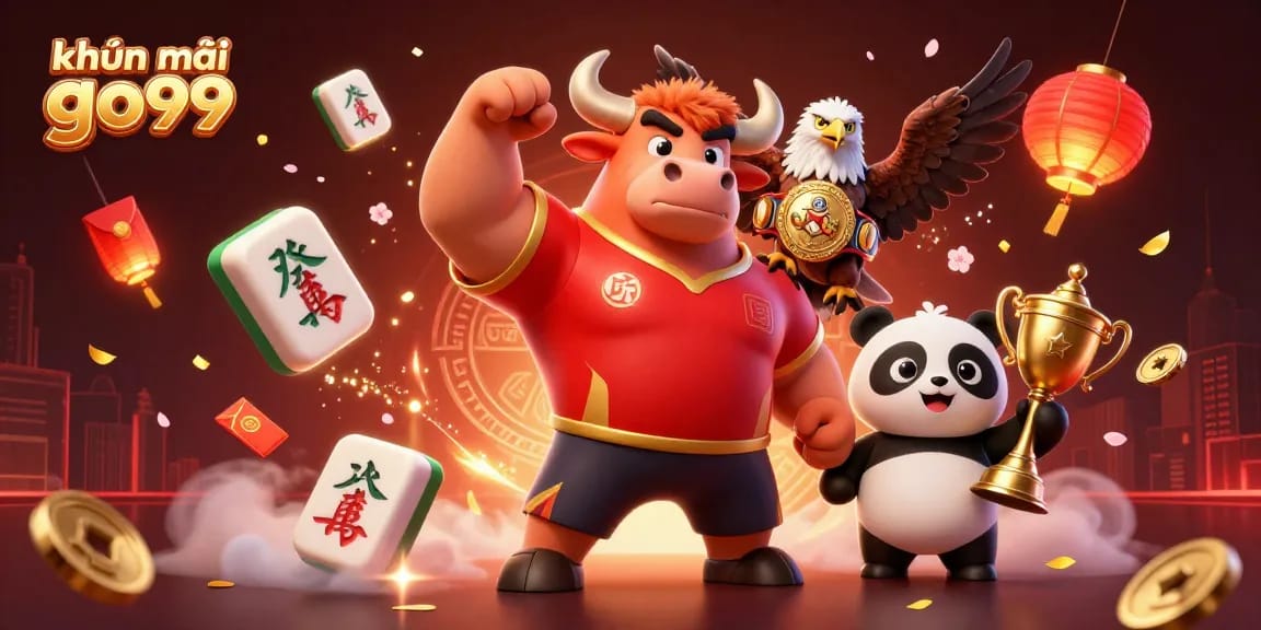 Engage in khuyến mãi go99 with vibrant 3D illustration showcasing casino excitement and dynamic characters.