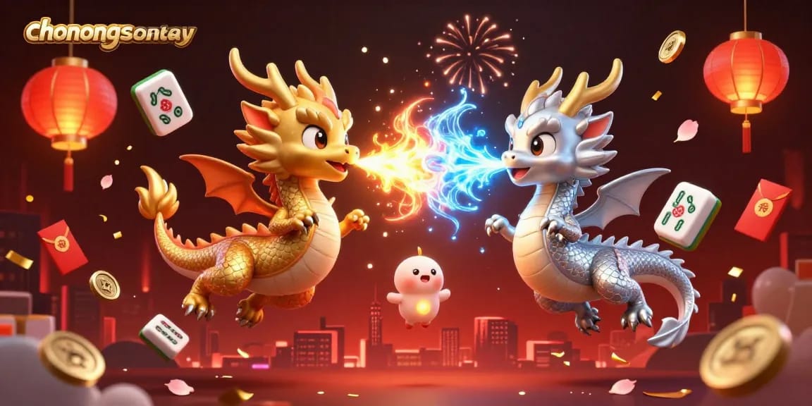Engage with the vibrant gaming action at chonongsansontay featuring dynamic dragons and festive decorations.