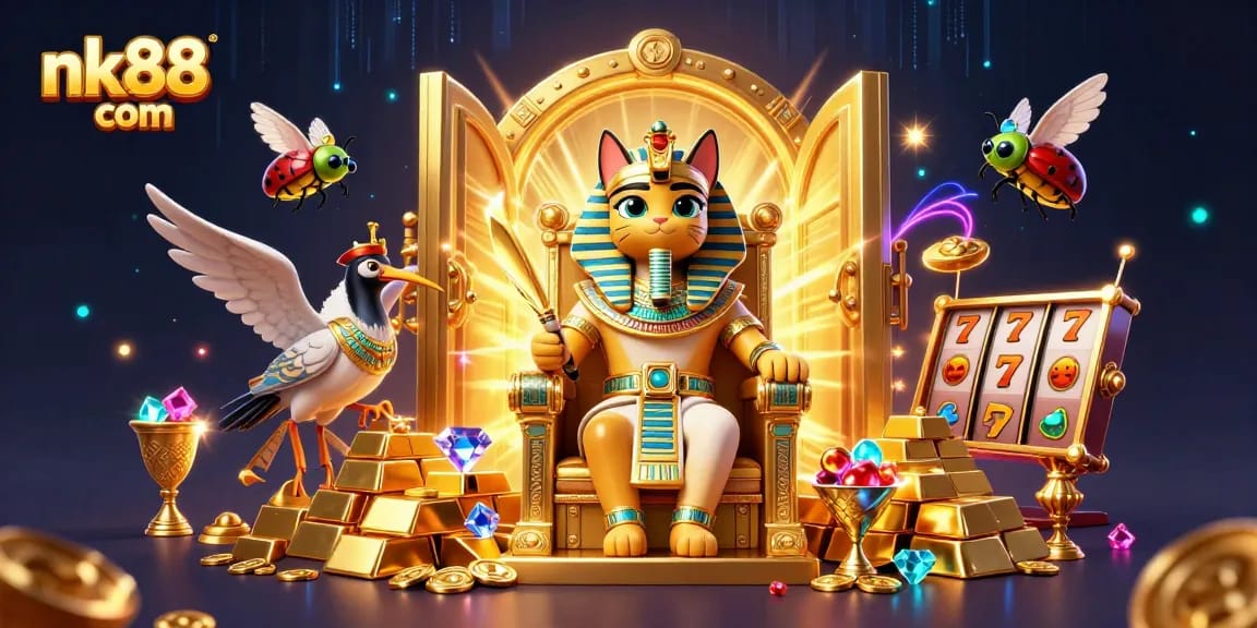 Experience exciting wins at nk88 com with vibrant treasures and an Egyptian theme!