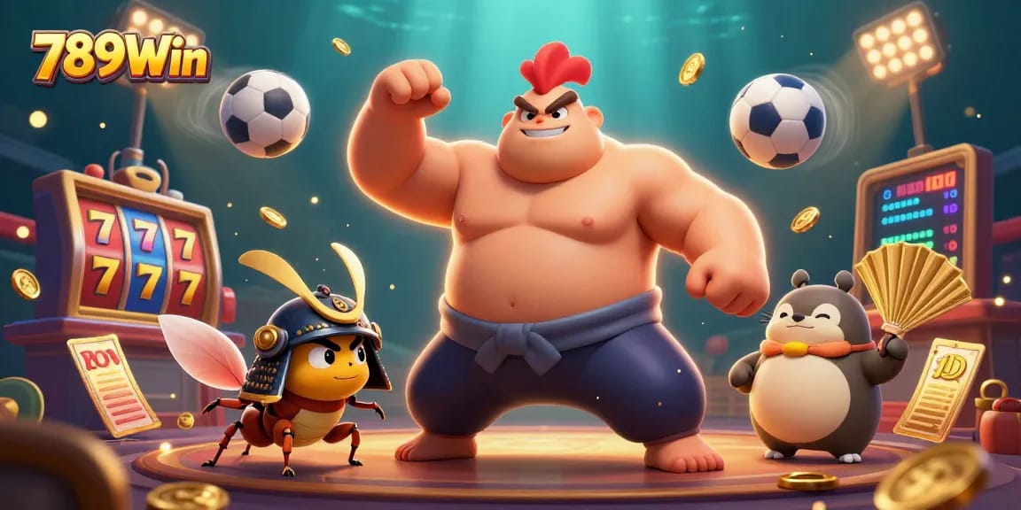 Experience thrilling gameplay at 789Win with dynamic characters and vibrant casino elements.