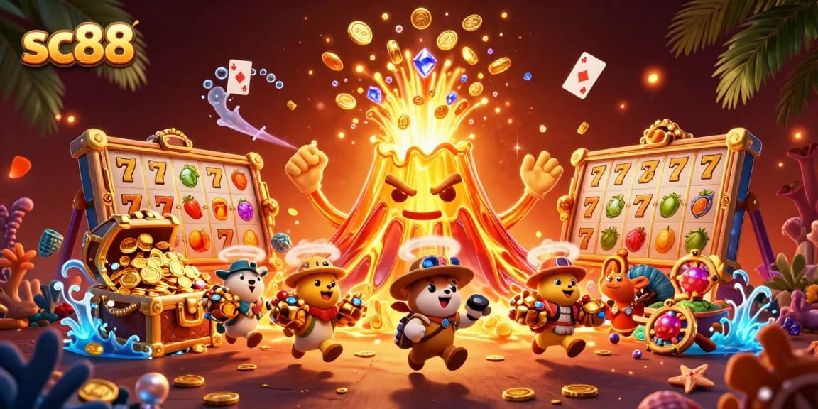 Experience thrilling wins with sc88 in this vibrant casino adventure filled with treasures.