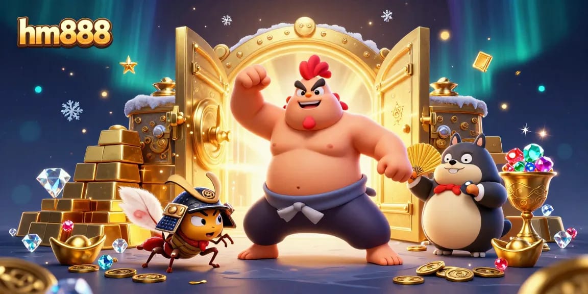 Win big with HM888's dynamic casino scene filled with treasures and fierce competition.