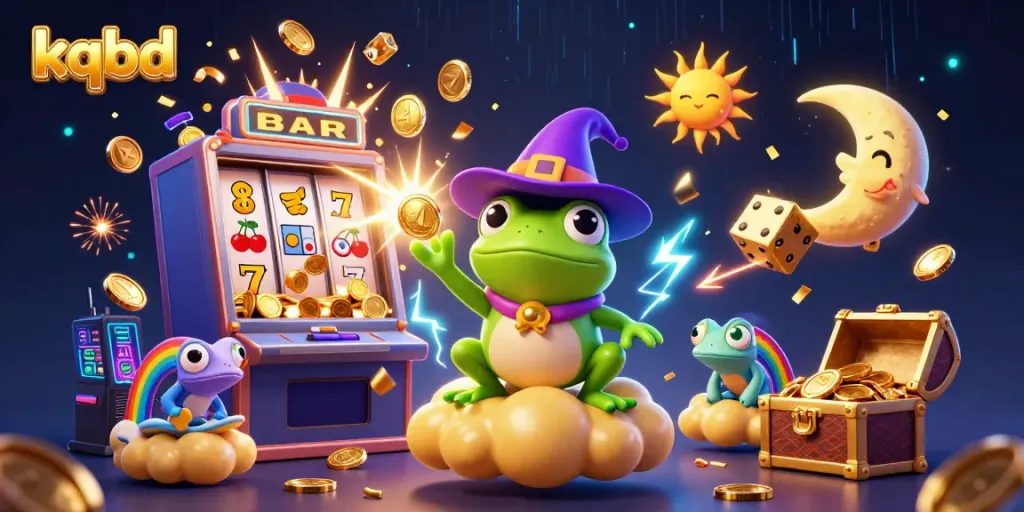 Experience kqbd's vibrant online casino world with rich, colorful 3D characters and dynamic gaming elements.