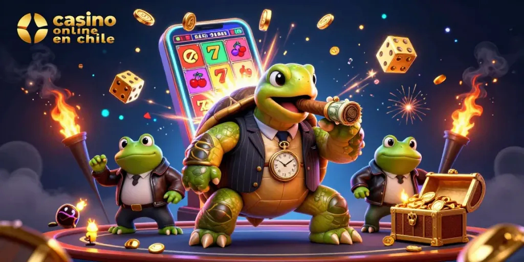 Gana en el casino online en Chile con una emocionante escena de juego y jackpots brillantes.