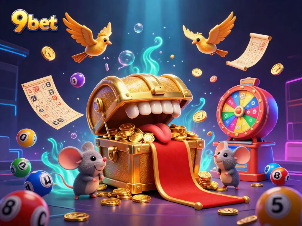 Experience the thrill of 9bet with rich casino visuals and vibrant game elements.