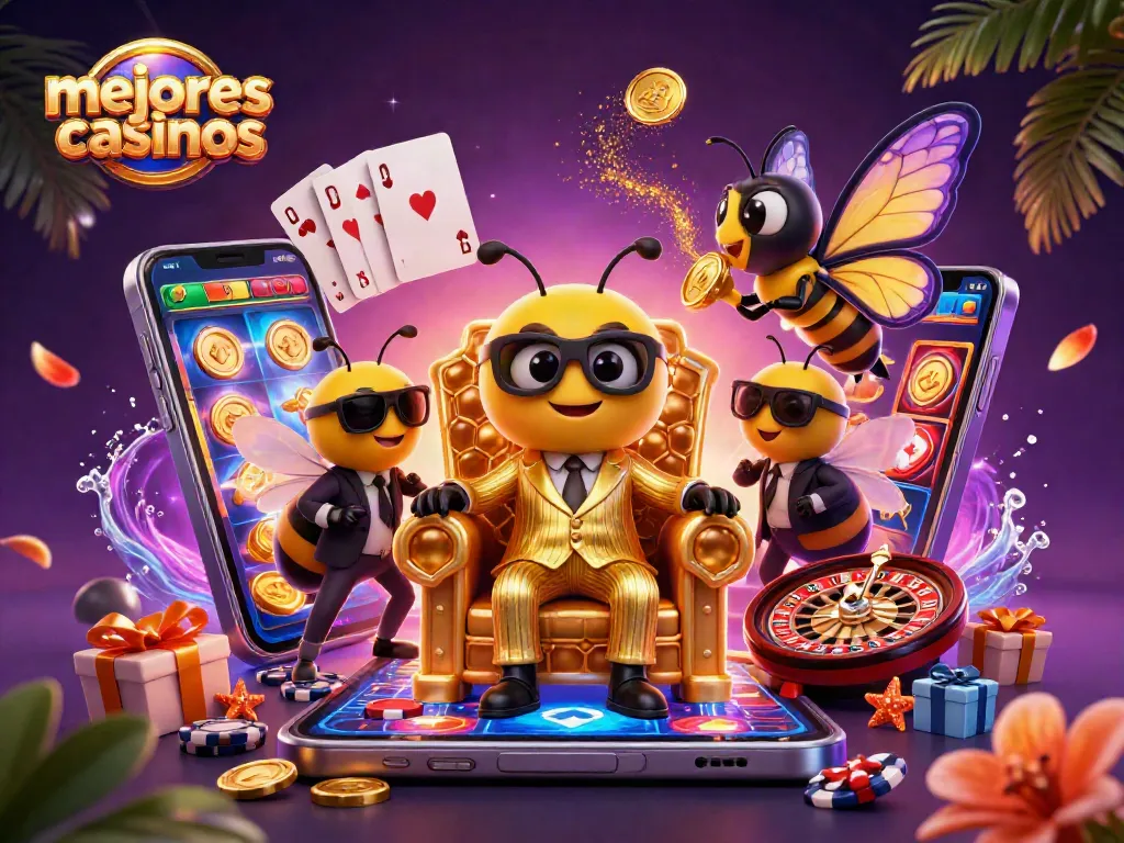 mejores casinos: ilustra momentos de juego emocionante en un entorno vibrante y dinámico