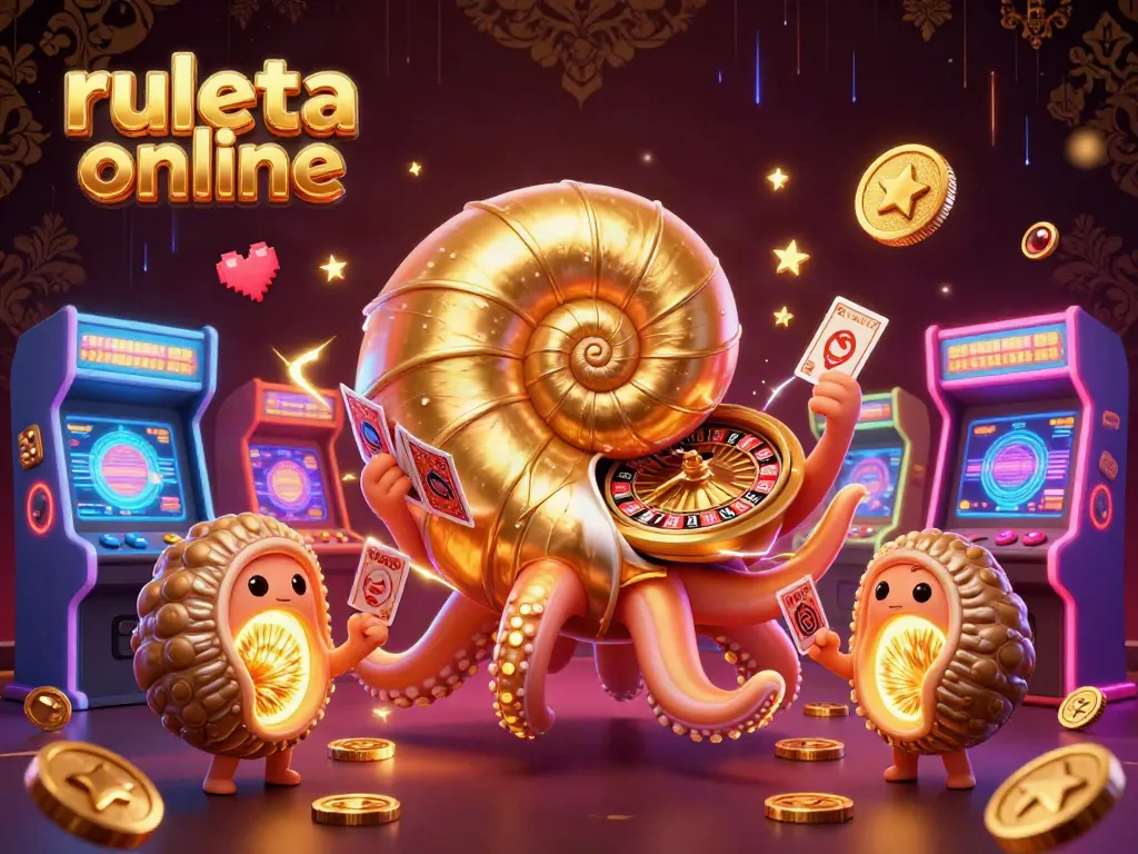 Gira la ruleta online con un nautilus dorado, para seleccionar al azar entre opciones.