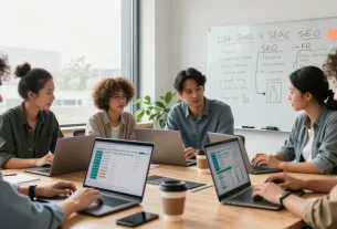 Colaboración en agencia seo local barcelona con estrategia de marketing digital y análisis de datos.