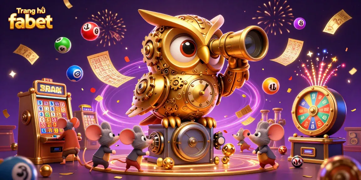 Experience the thrill of luck at Trang chủ fabet with a vibrant 3D casino scene bursting with energy.