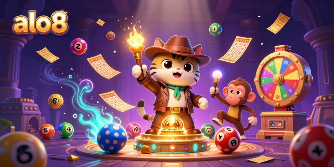 Discover the thrilling world of alo8 with dynamic casino elements and vibrant characters in an engaging scene.